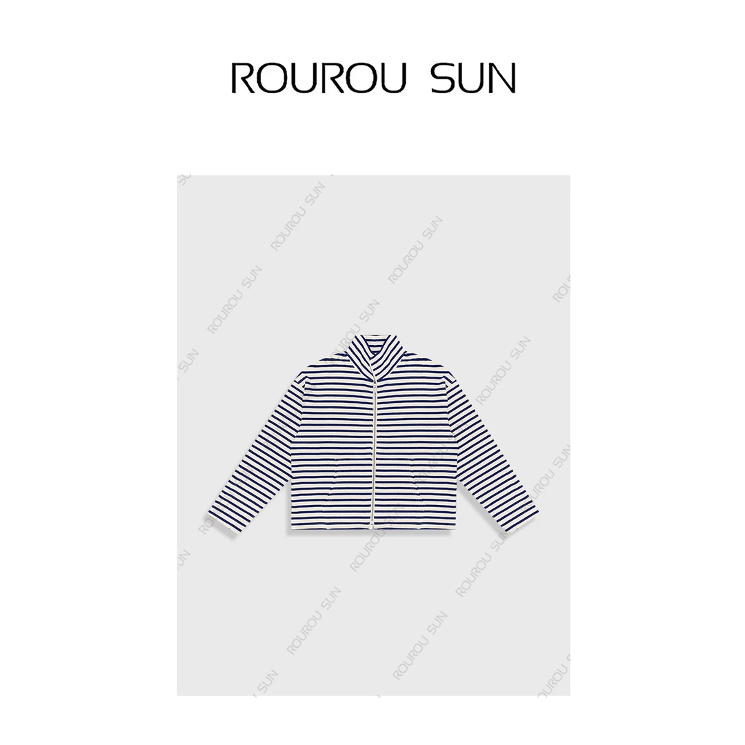 28817早秋款女装日系潮流百搭休闲日常慵懒风长袖高领拉链外套