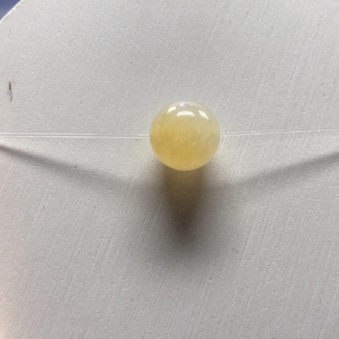 翡翠未镶嵌手链12mm无烧黄翡