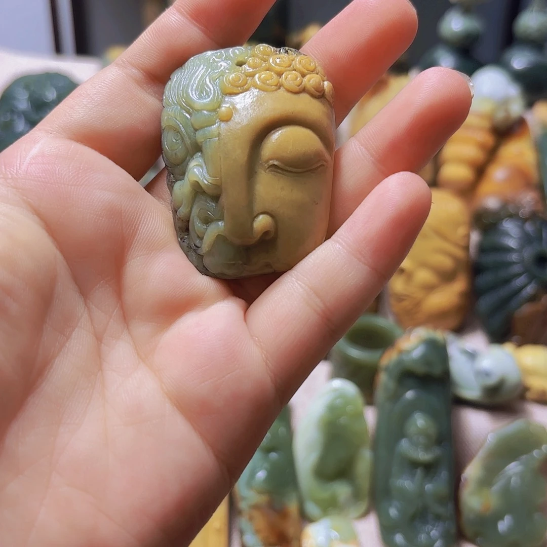 岫岩河磨玉（透闪石质玉）未镶嵌挂件