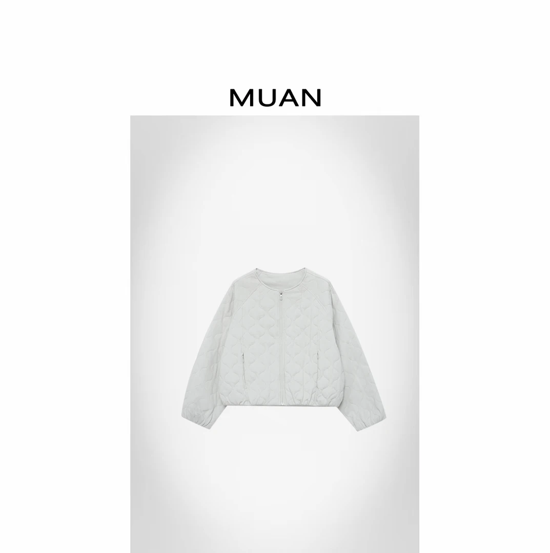 木岸MUAN：《茶卡盐湖棉服》定制100棉高级长袖棉服外套女D-MJ-F8615