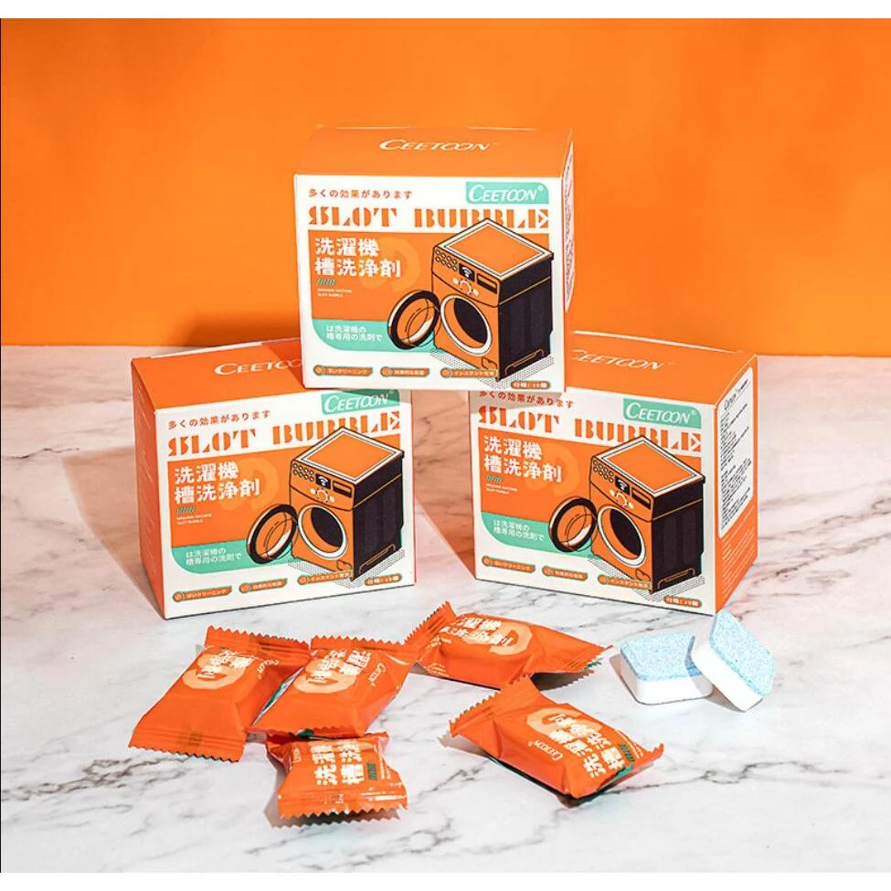 HM 日单！CEETOON家用去污专用洗衣机槽清洗剂泡腾片12颗/盒 0347