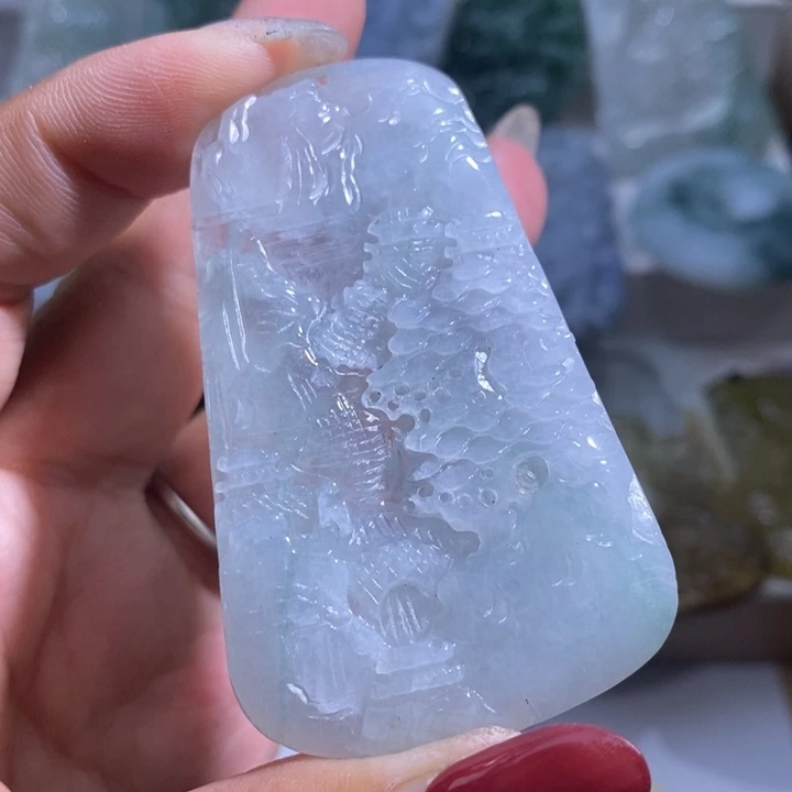 【闪购商品】翡翠挂件未镶嵌山水