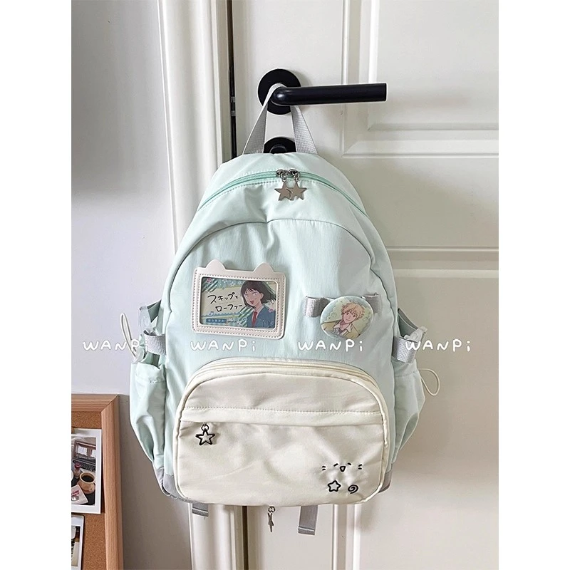 顽皮大人原创双肩包学生党可拆卸痛包娃包二次元包日常上课书包