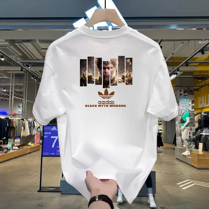 一折专区|大圣联名款短袖男女款夏季新款纯棉透气情侣上衣大码T恤