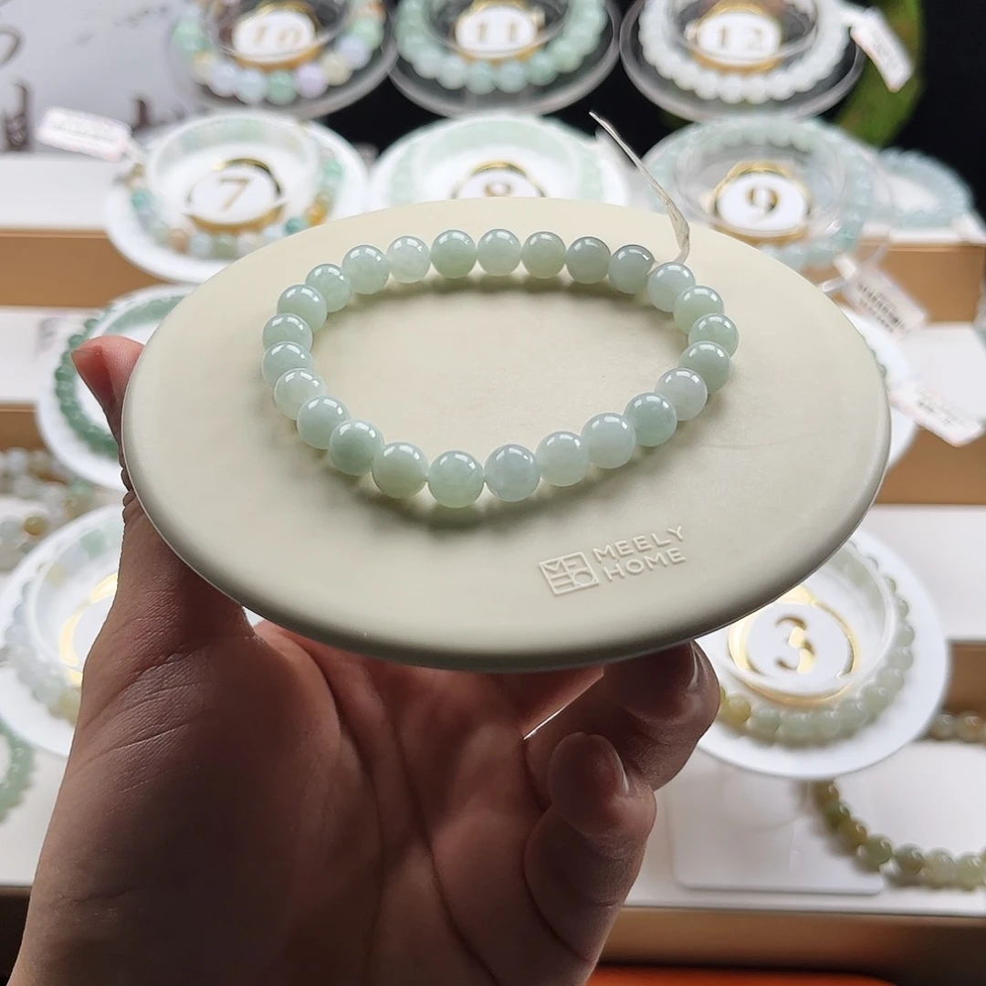 翡翠未镶嵌手链卡7.6