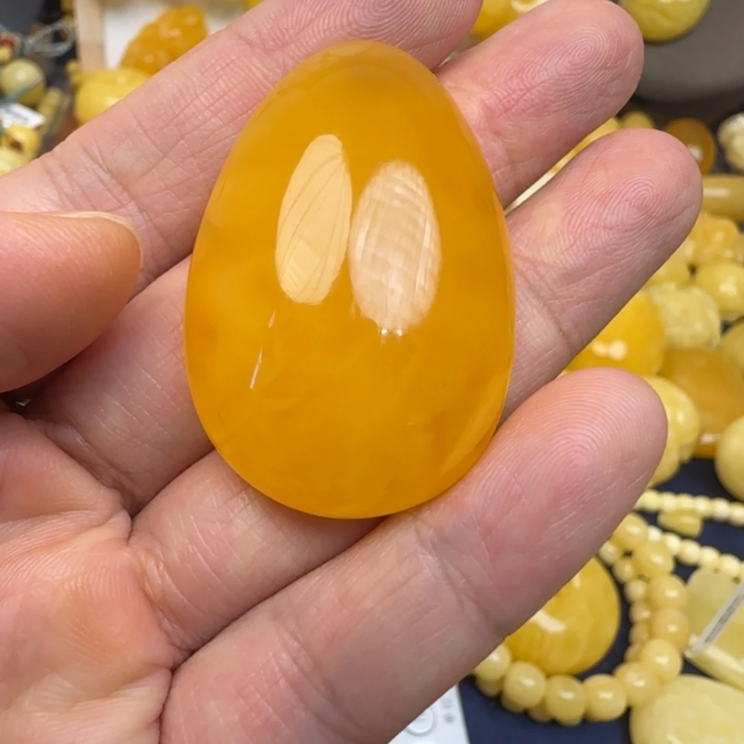 蜜蜡未镶嵌毛衣链天然蜜蜡