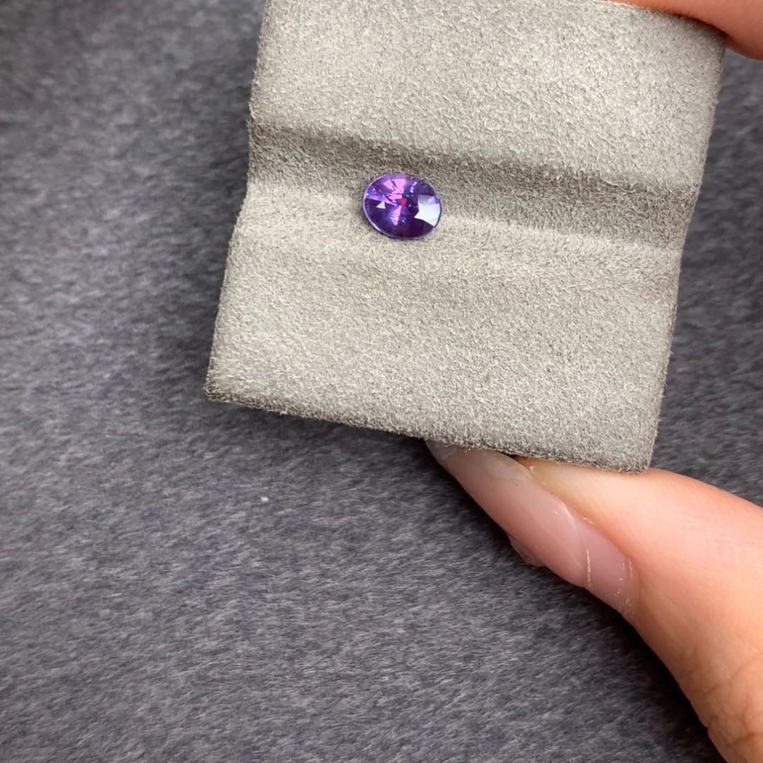 裸石蓝宝石无烧紫蓝宝0.66ct