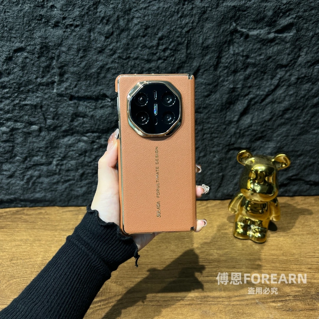 适用于华为matex6手机壳双中轴折叠屏真皮新款x6磁吸保护套ICL-AL