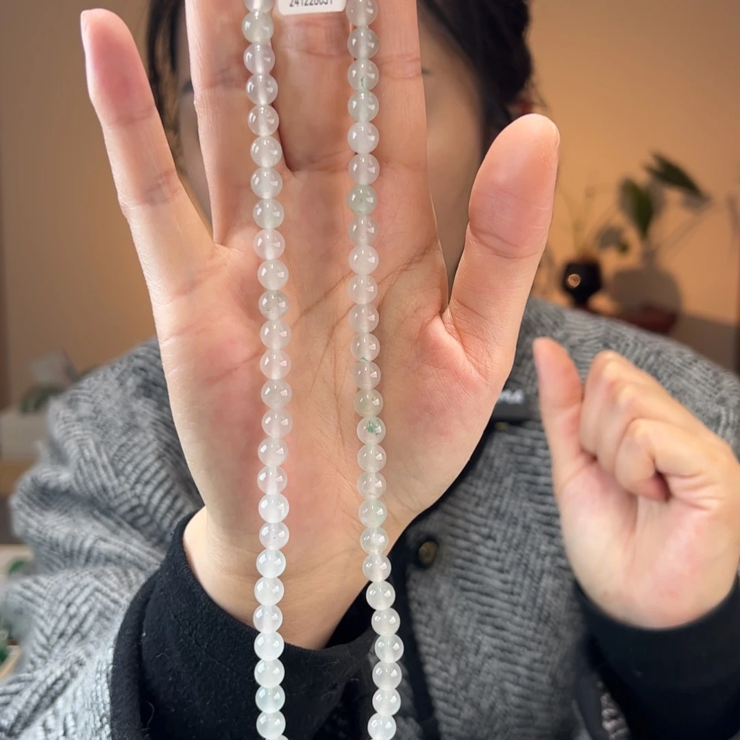 石英质玉项链未镶嵌7m m