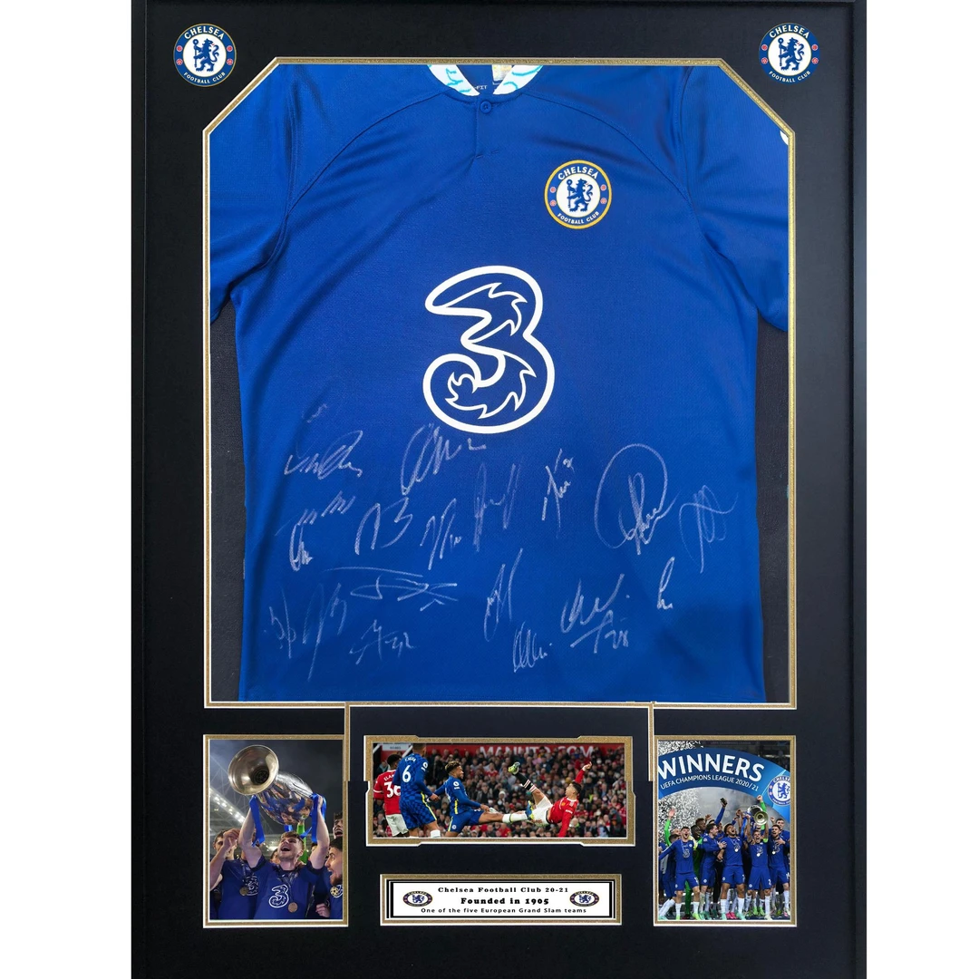 【TIPTOP亲签】切尔西 全队签 3号 22-23赛季球衣 证书俱乐部