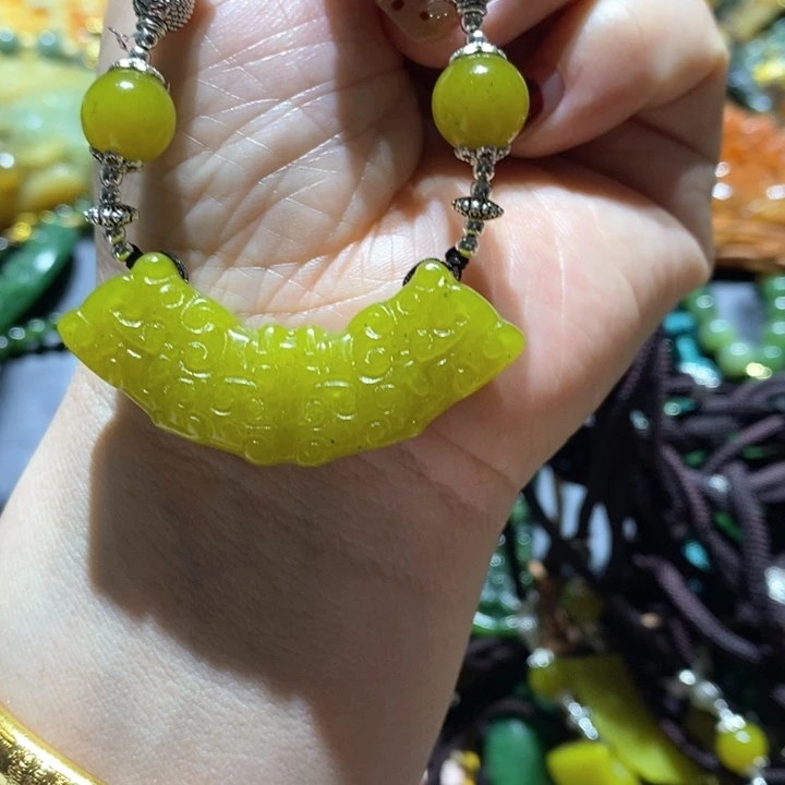 岫玉毛衣链未镶嵌