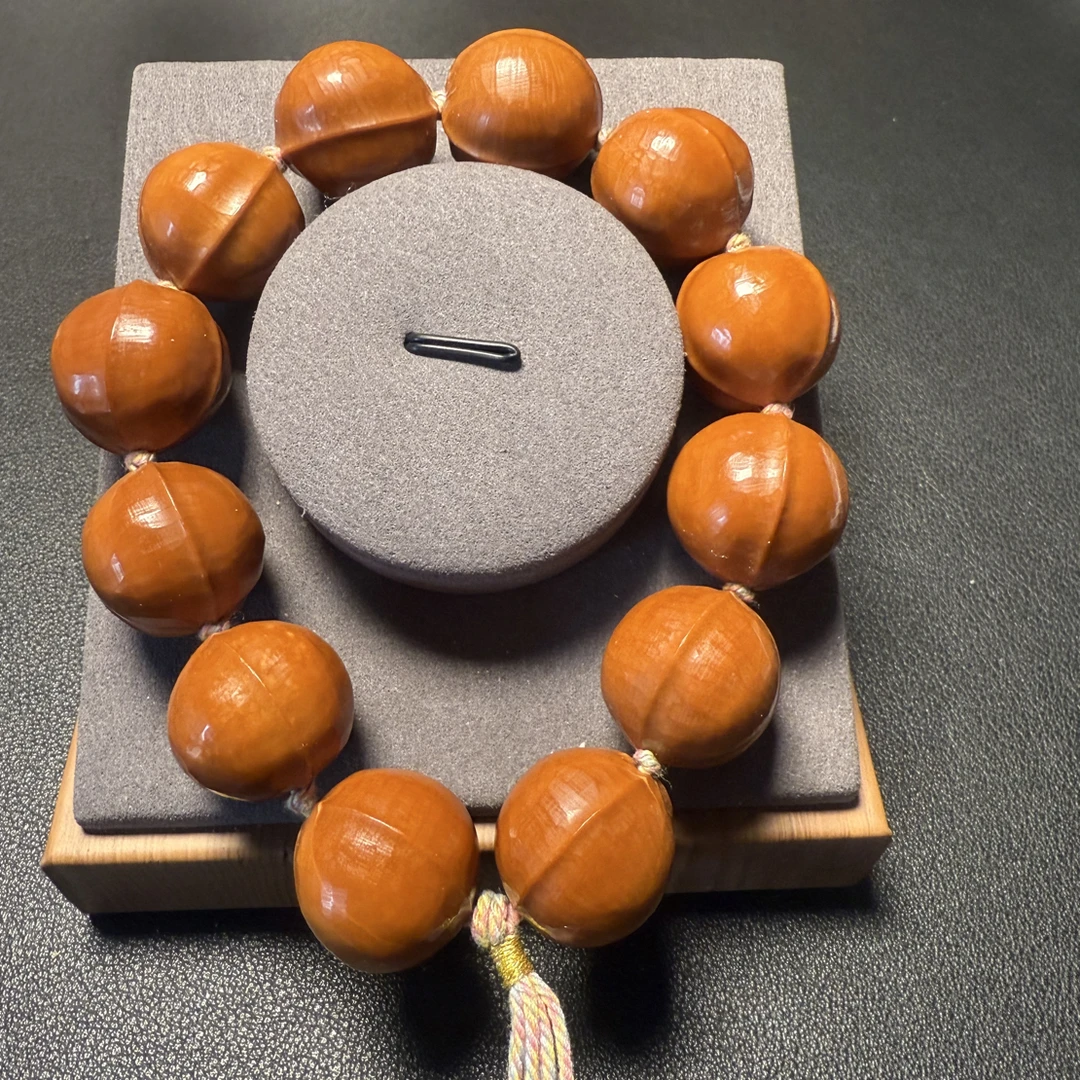 20正圆手工鲨鱼背钻石面德庆王铁核