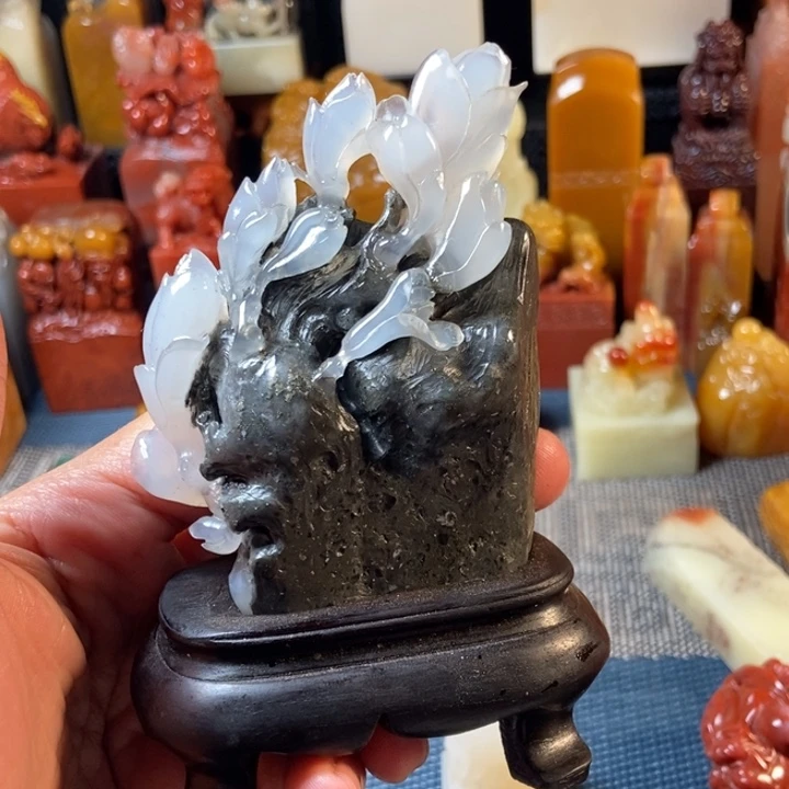 寿山石印石一****暖寿山石