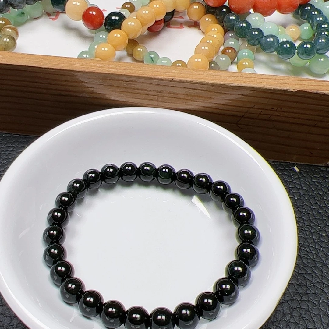 【闪购商品】未镶嵌手链翡翠瓷**.卡7