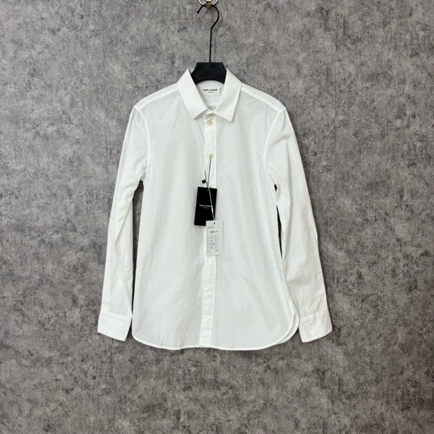 未使用 YSL/圣罗兰 圣罗兰白色工服衬衫