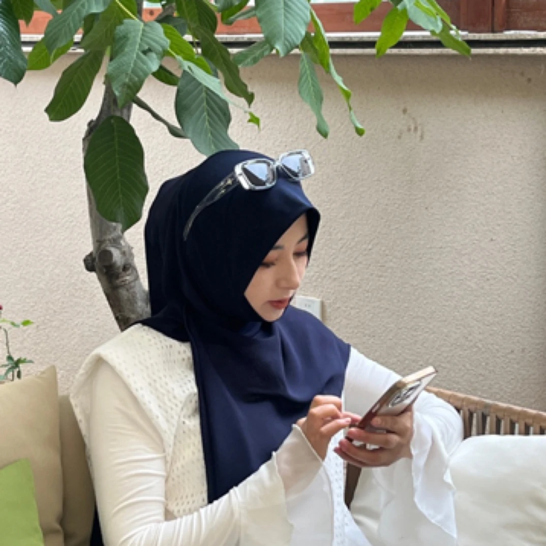 夏季轻薄雪纺褶皱三角巾绕巾垂顺柔滑纱巾