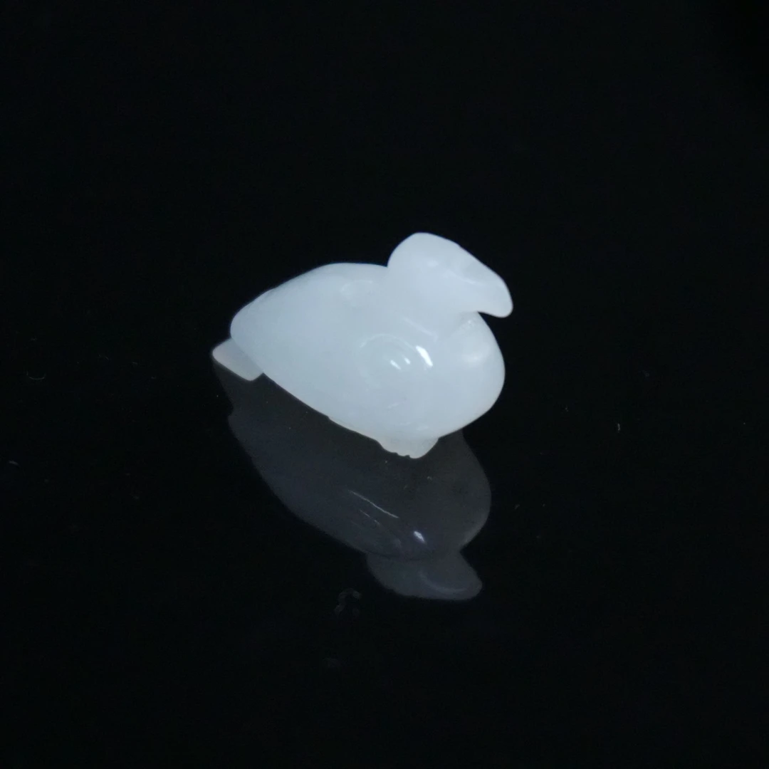 清代和田玉宝鸭029616*古玉*传承