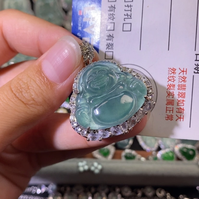 【闪购商品】翡翠未镶嵌颈饰天然