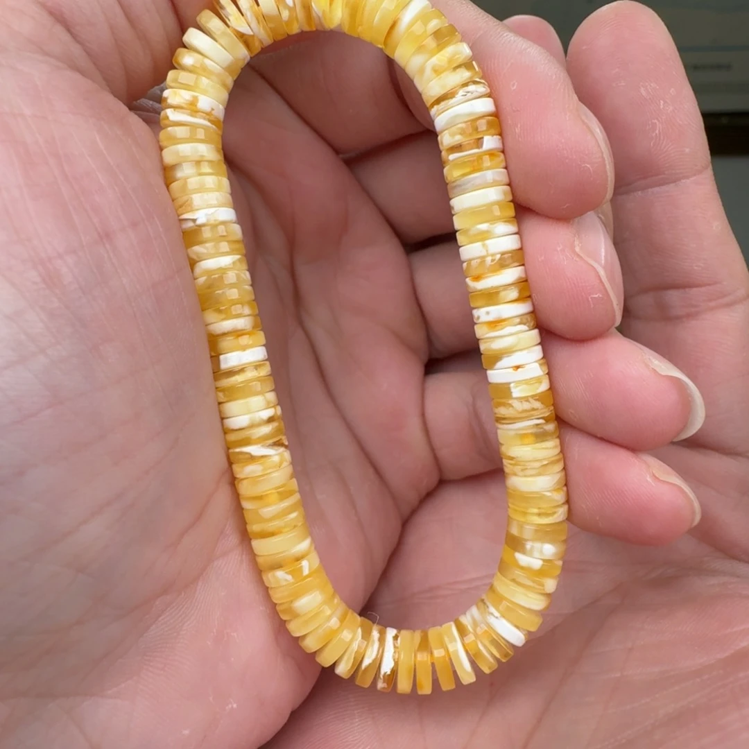 琥珀未镶嵌裸石蜜蜡手串