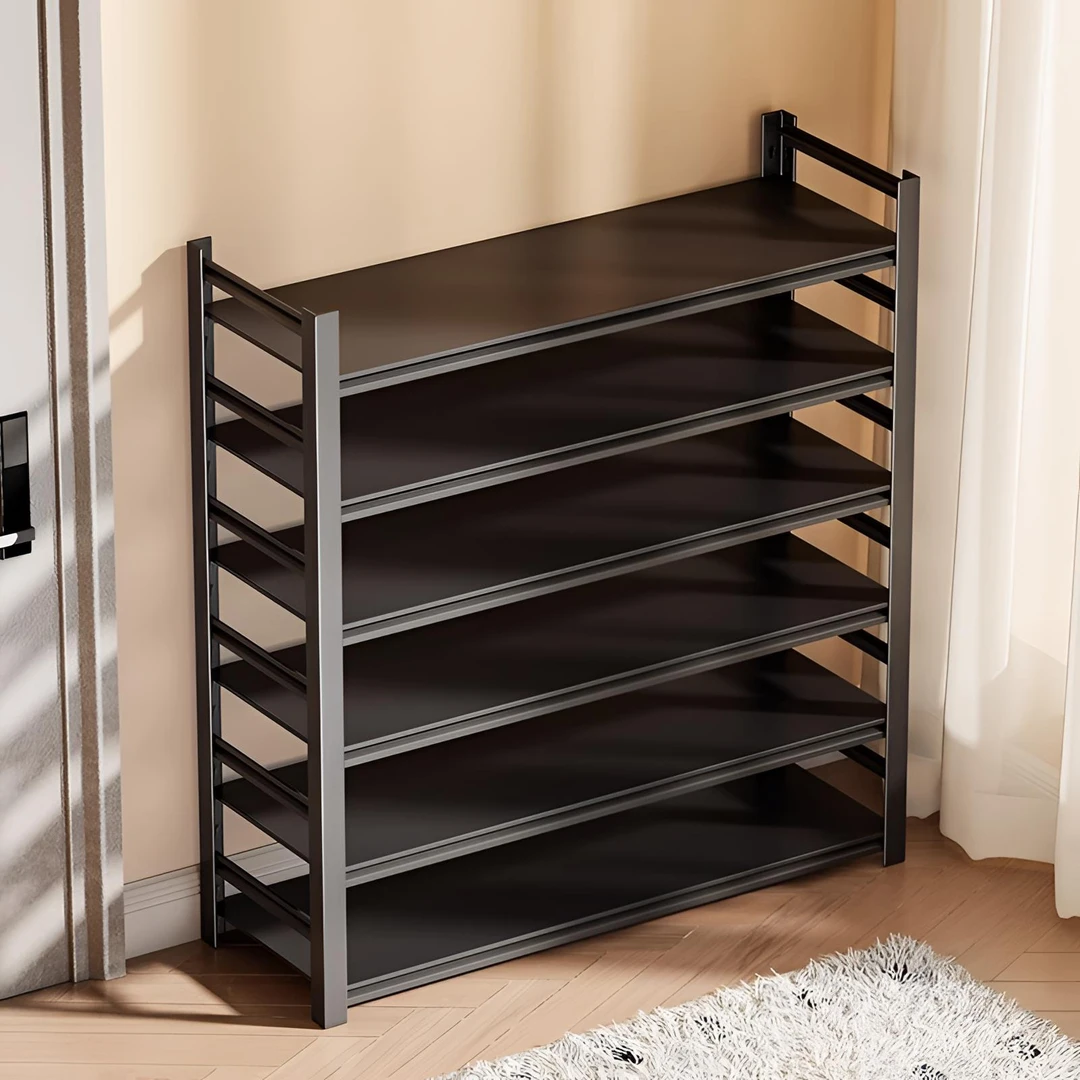【居家帮手】钢制鞋架新款入户室内玄关多层收纳置物架门口铁艺鞋柜