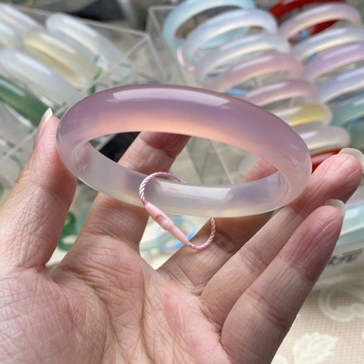 玛瑙/玉髓未镶嵌手镯57圈口