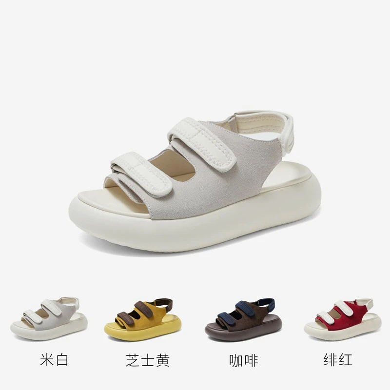 2025春夏上新原创首发罗马凉鞋敲软敲舒适软底轻便女凉鞋5L120