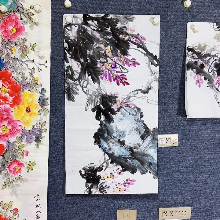 国画国画花鸟画作品