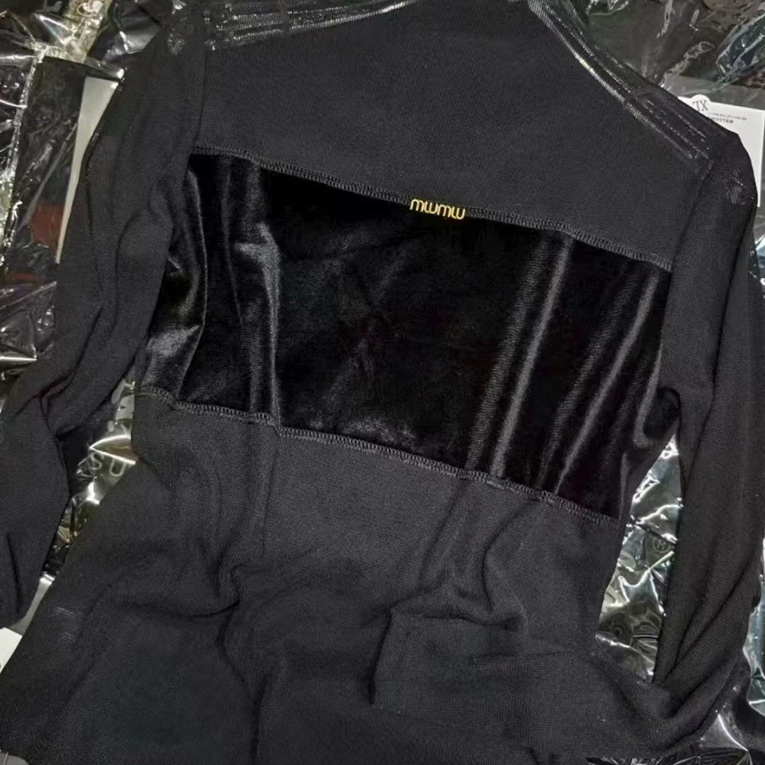 大爱丝绒拼接衫3519HJZDQ