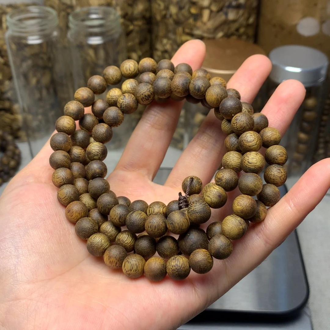 手串沉香忘****悲海南紫棋卡8保25克+多样性发一