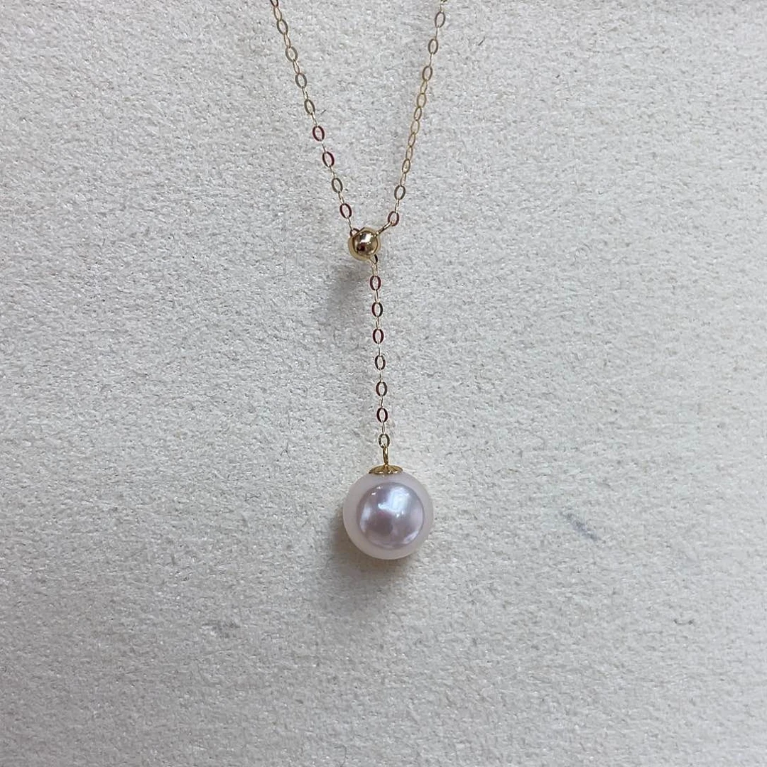 海水珍珠18K金镶嵌项链