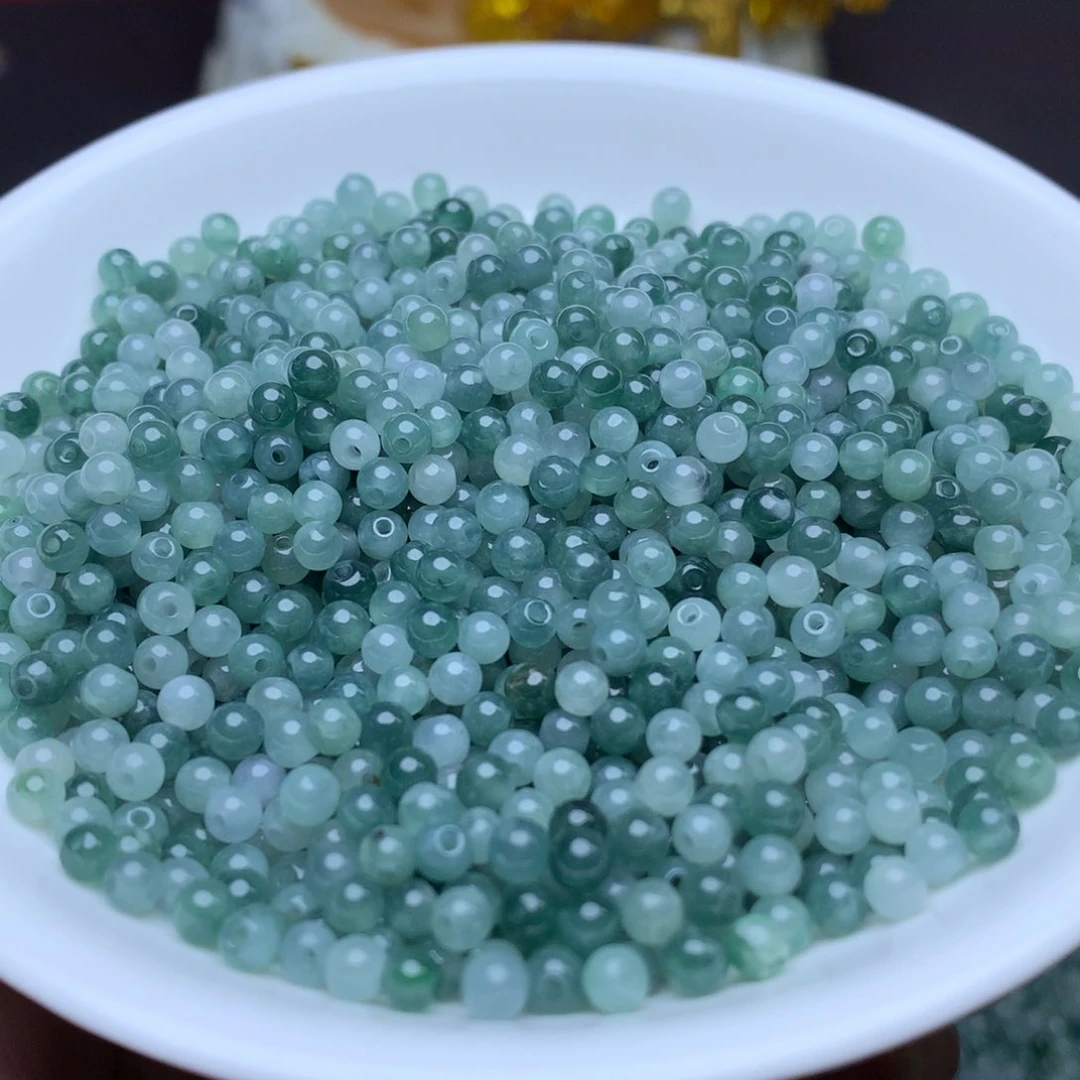 【闪购商品】翡翠手链未镶嵌卡3.5冰蓝水100个