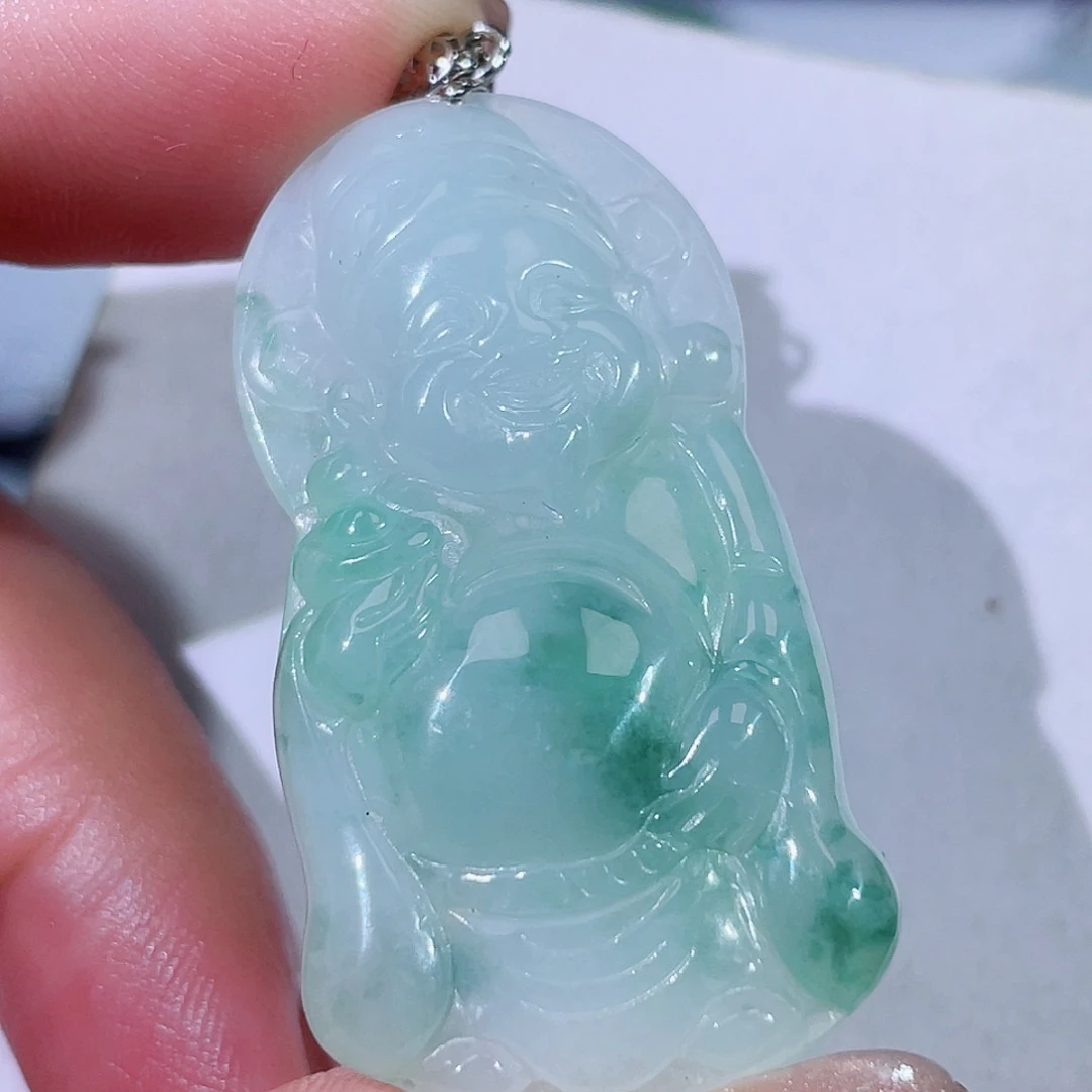 颈饰未镶嵌翡翠财神