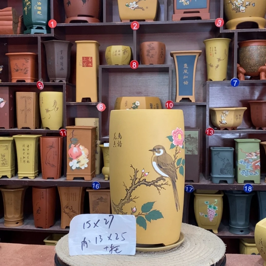 紫砂艺术紫砂花盆