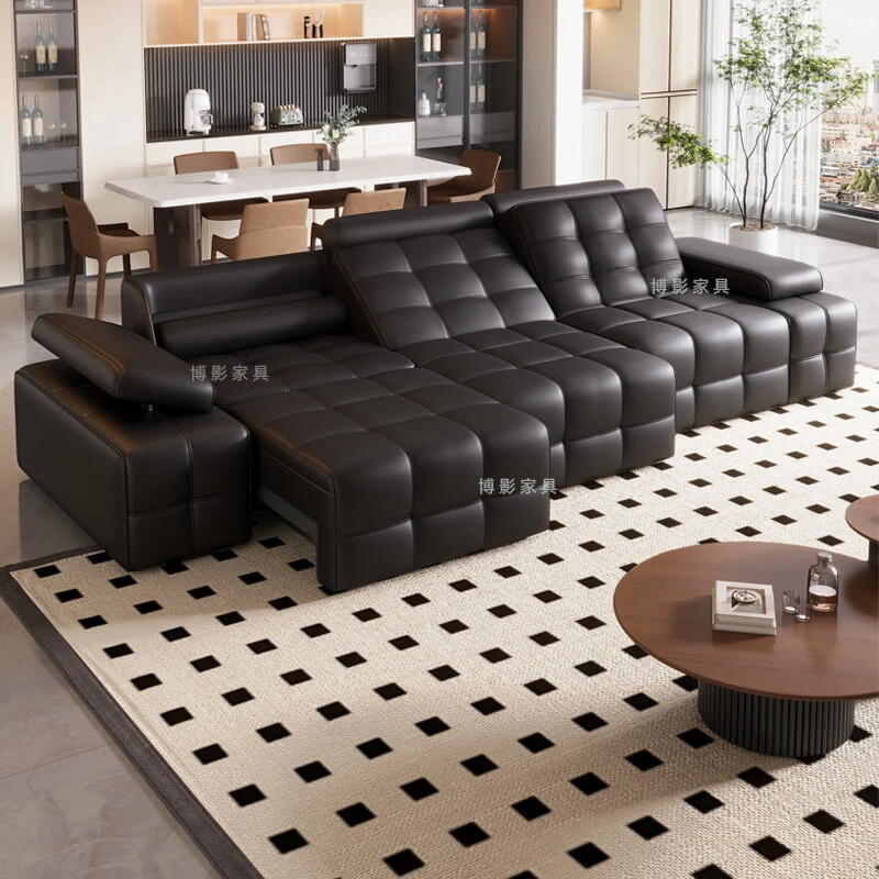 劳伦斯可平躺电动沙发床智能伸缩多功能两用家庭影院客厅三人位