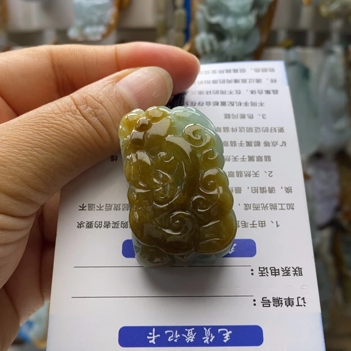 我***翡翠未镶嵌颈饰好