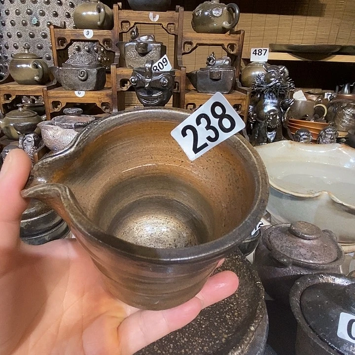 高温柴烧陶泥公杯