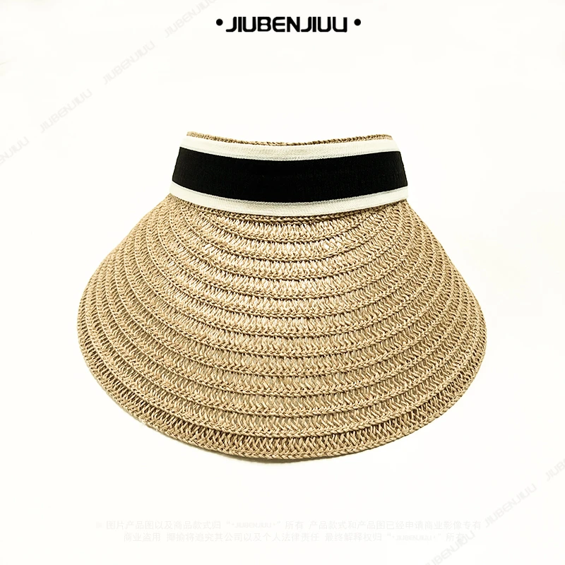 夏季出游海边沙滩防晒空顶帽大檐遮阳帽【21527】
