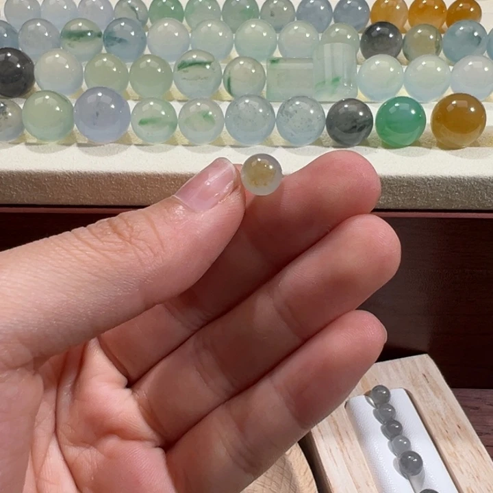 翡翠散珠天然缅甸翡翠A货7.1