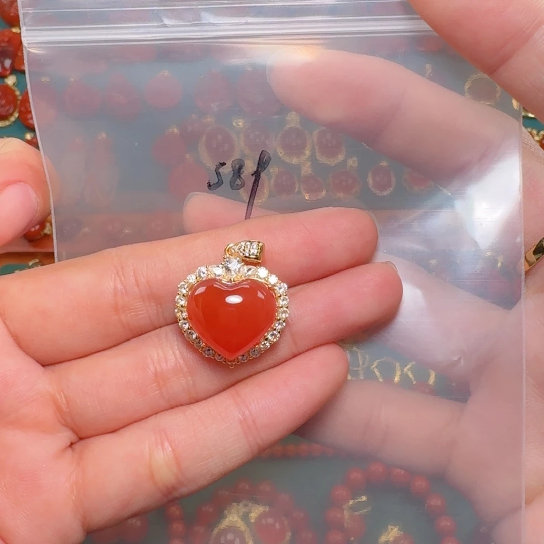 南红玛瑙南红银S925镶嵌