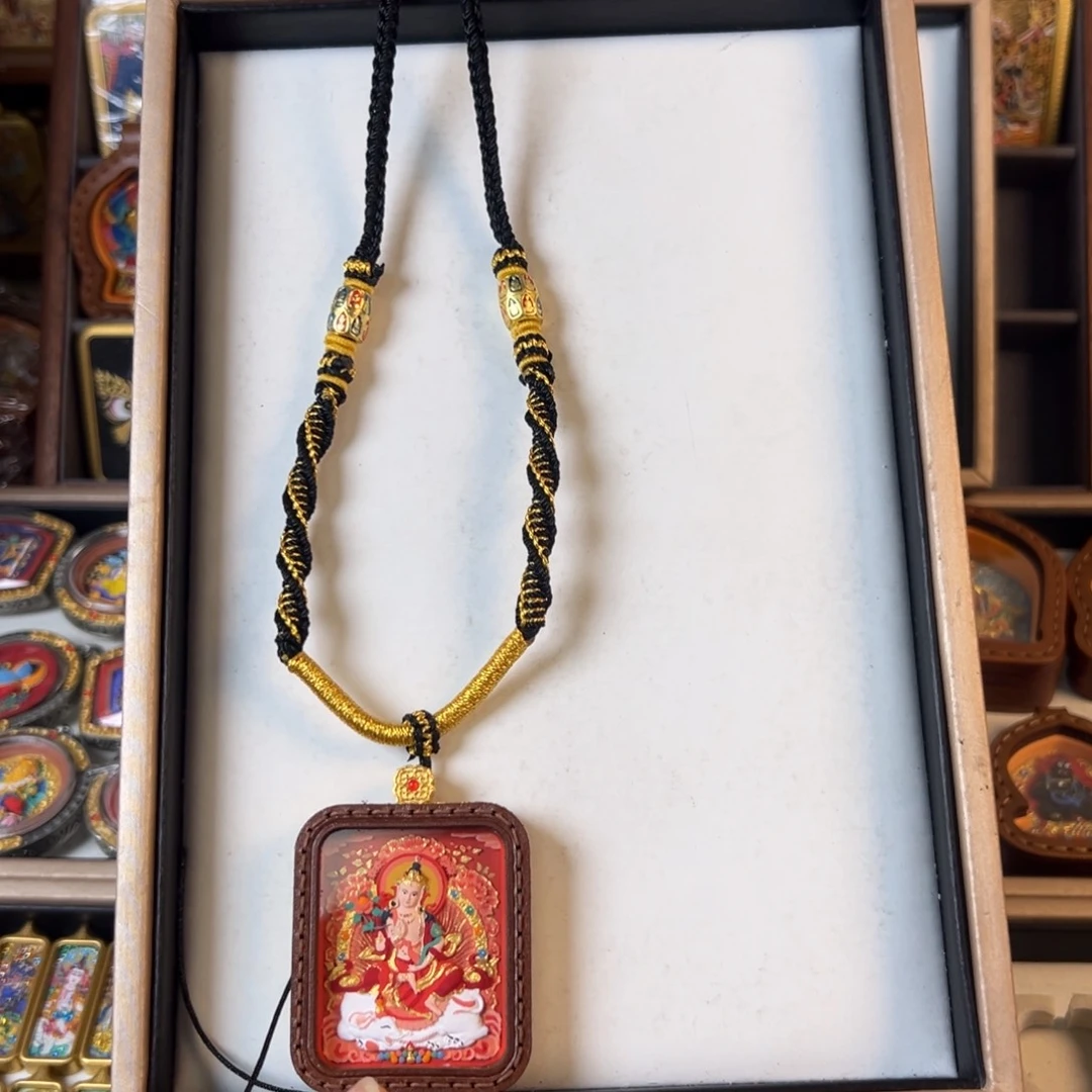 吊坠大*.装裱画立体擦擦普贤