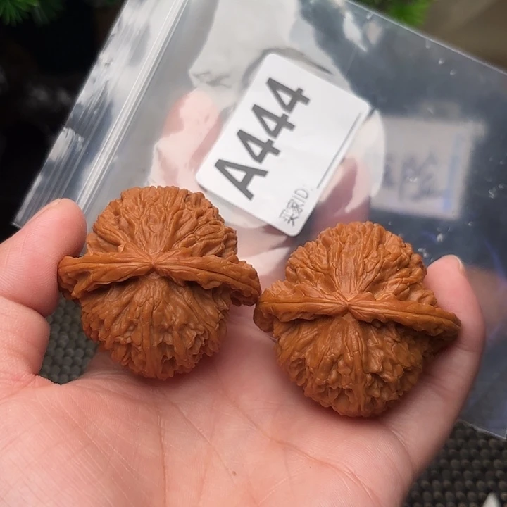 把件桃核核桃白狮子46