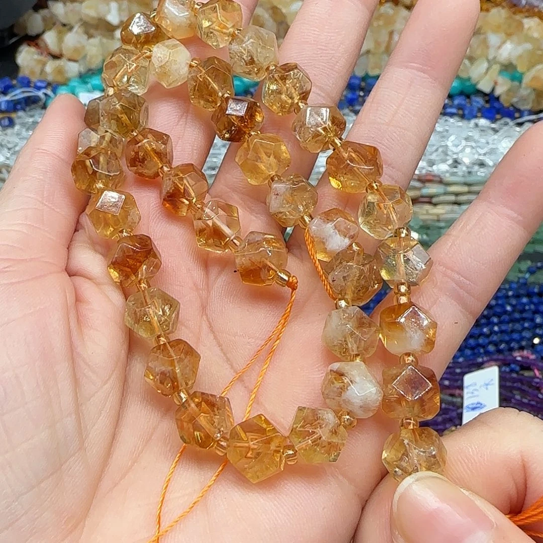 玛瑙/玉髓珠宝半成品合金宸*默黄水晶专拍两69发一条