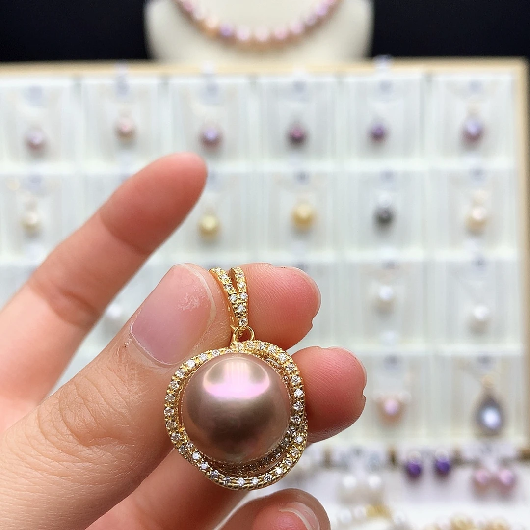 颈饰合金淡水珍珠