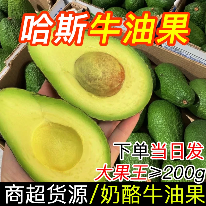 秘鲁进口牛油果新鲜宝宝辅食辅食健康超大果200-240g