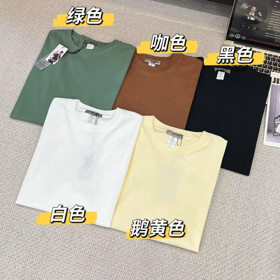 圆领休闲夏季纯色短袖T恤半袖潮流复古风舒适透气吸汗