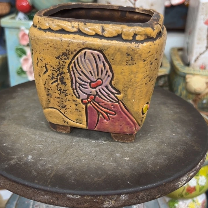 紫砂花盆粗陶材质多肉花盆