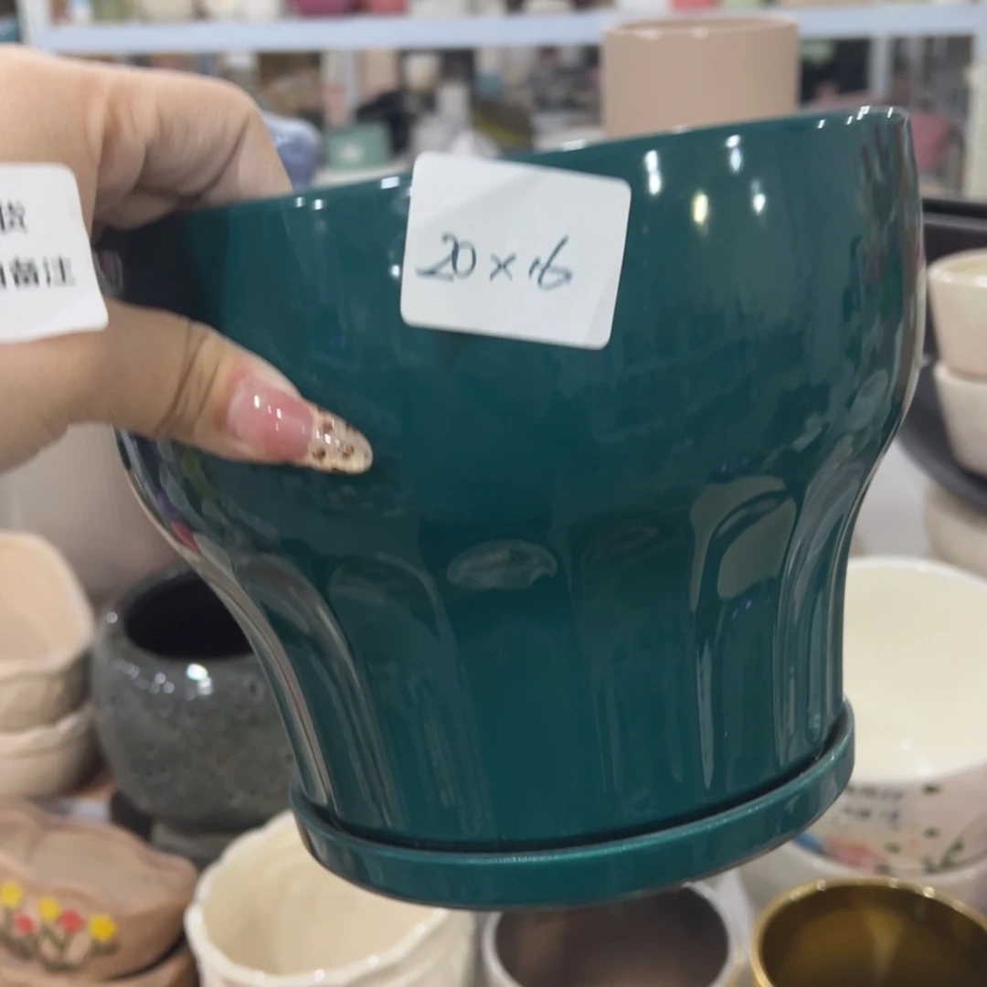 有孔陶瓷花盆，满10米包邮发货