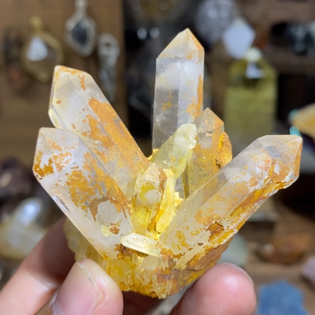 未镶嵌珠宝半成品水晶喜马拉雅白兔毛