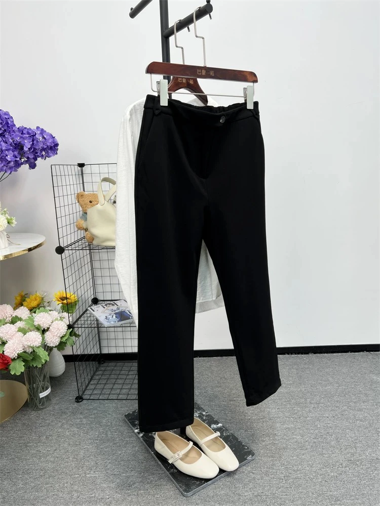 巴黎一站 抢呀！《王炸 神裤》百搭!qing松变腿精 显瘦西装九分裤