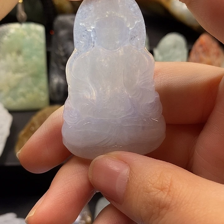 翡翠未镶嵌颈饰翡翠首饰